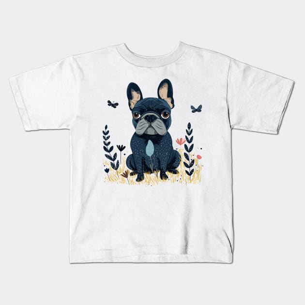 French Bulldog Kids T-Shirt by erzebeth